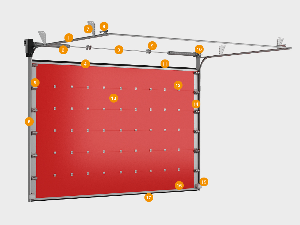 Секционные противопожарные ворота с классом огнестойкости EI60 1