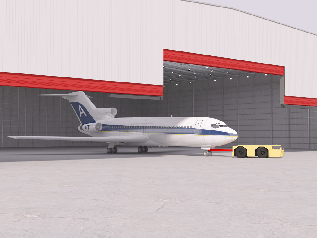 Ангарные ворота шторного типа мультисекционные 1