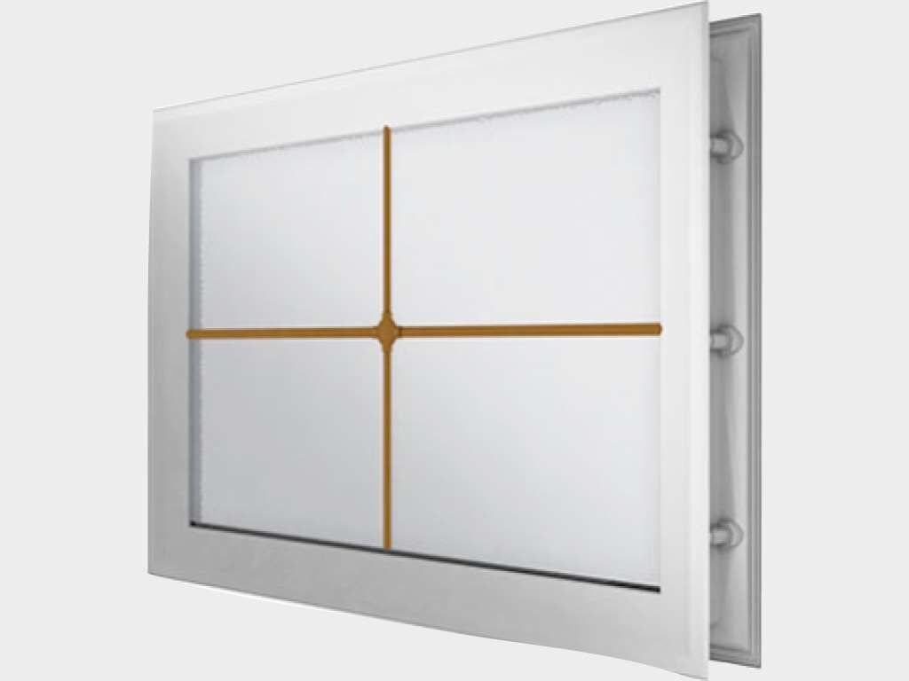 Ворота гаражные секционные с пружинами растяжения RSD01BIW 22