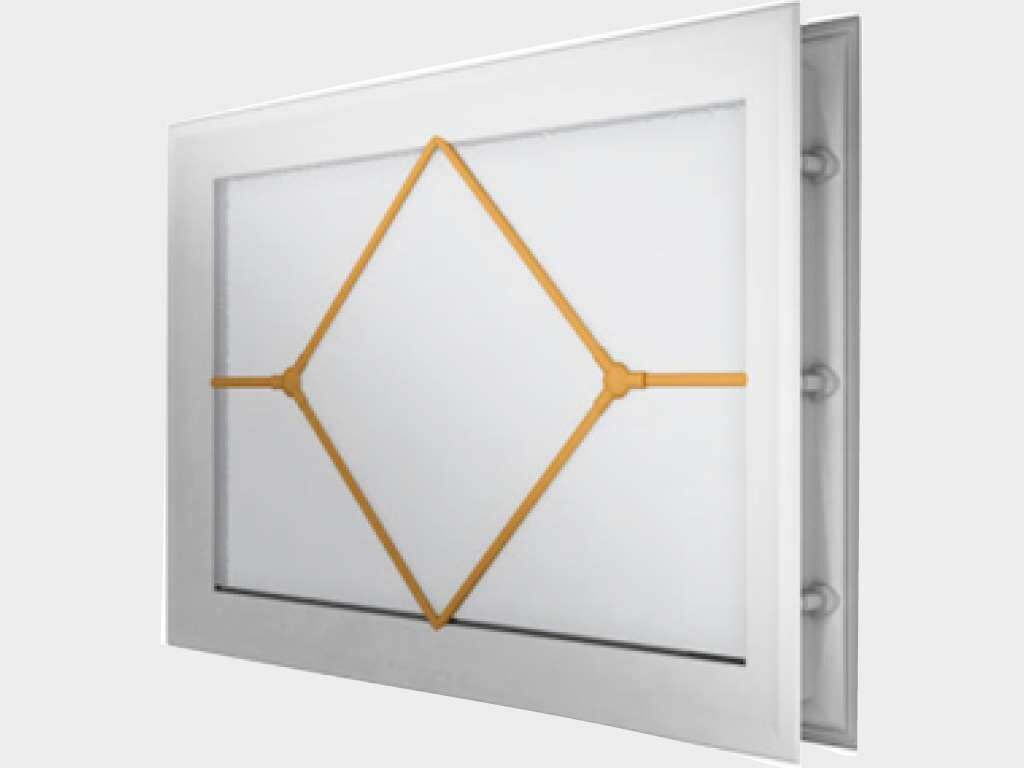 Ворота гаражные секционные с пружинами растяжения RSD01BIW 24