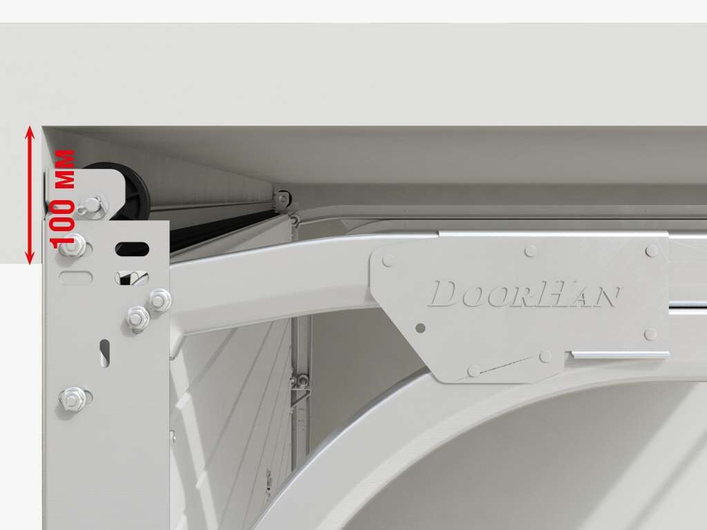 Ворота гаражные секционные с пружинами растяжения RSD01BIW 16