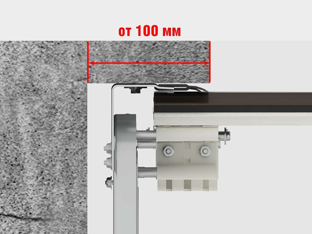 Ворота гаражные секционные с пружинами растяжения RSD01BIW 2