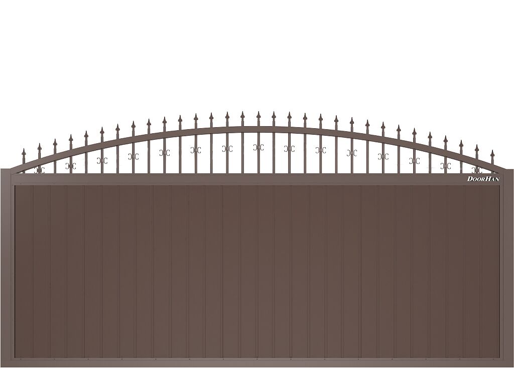 Откатные ворота из сендвич-панелей 22 Откатные ворота из сендвич-панелей 22