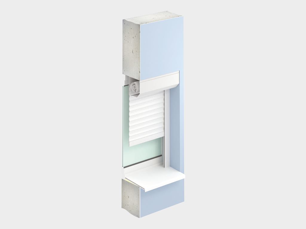 Рольставни на окна из пенозаполненного перфорированного роллетного профиля RH45PN 5 Рольставни на окна из пенозаполненного перфорированного роллетного профиля RH45PN 5