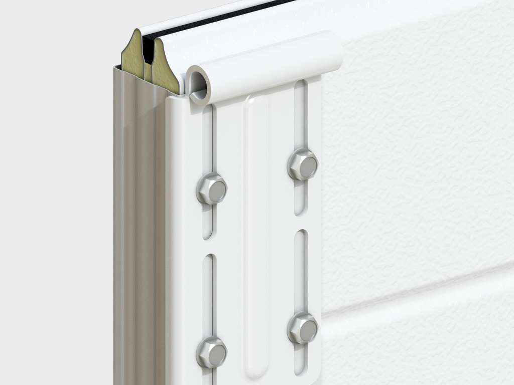 Ворота гаражные секционные с пружинами растяжения RSD01BIW 28