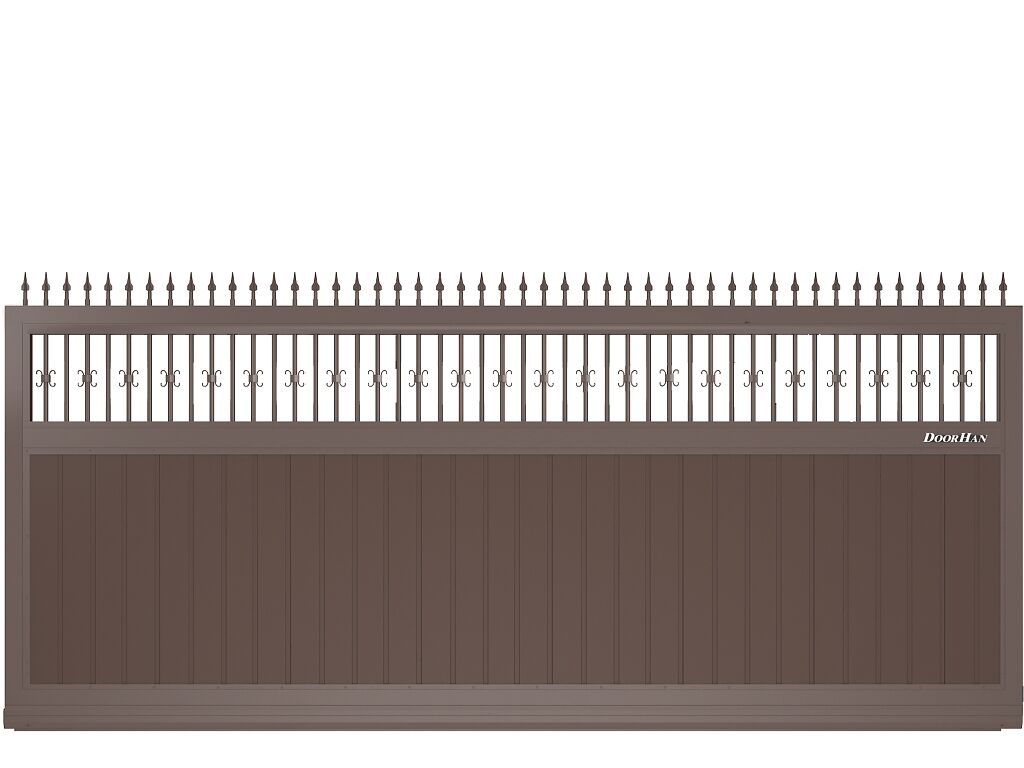 Откатные ворота из сендвич-панелей 19 Откатные ворота из сендвич-панелей 19