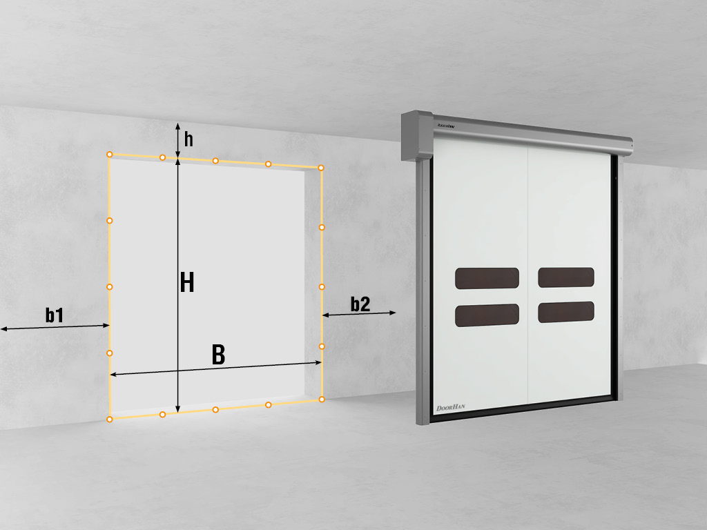 Скоростные рулонные ворота для пищевой промышленности 11