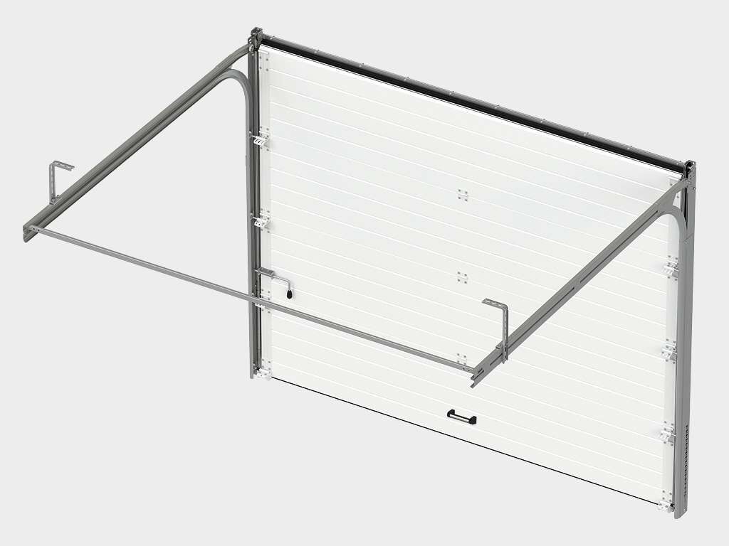 Ворота гаражные секционные с пружинами растяжения RSD01BIW 12