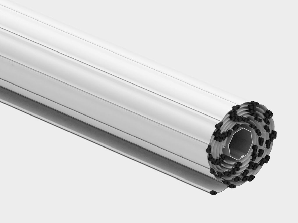 Рольставни на окна из пенозаполненного перфорированного роллетного профиля RH45PN 12 Рольставни на окна из пенозаполненного перфорированного роллетного профиля RH45PN 12