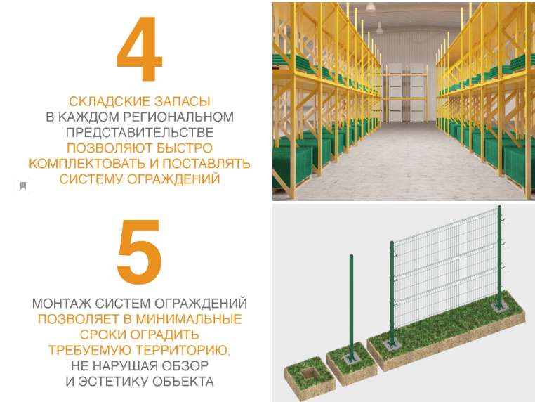 Забор из заборной секции «Оптима Лайт» и стального прутка 3,5 мм 10