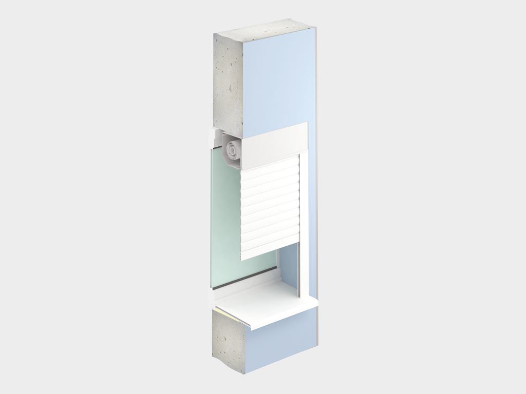 Рольставни на окна из пенозаполненного перфорированного роллетного профиля RH45PN 6 Рольставни на окна из пенозаполненного перфорированного роллетного профиля RH45PN 6