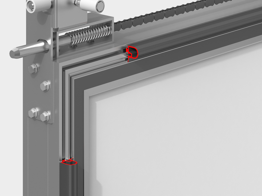 Подъемная вертикальная дверь для охлаждаемых помещений серии IDV 11