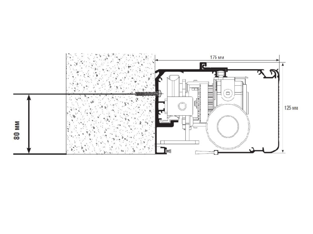 Комплект телескопической раздвижной двери (четыре подвижные лайтстворки и фрамуга) для привода AD-SP-TELESCOPE 5