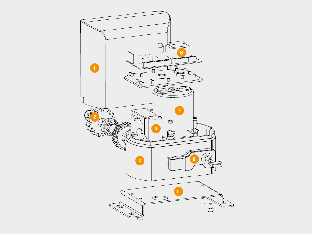 Привод Sliding-800 для откатных ворот 4 Привод Sliding-800 для откатных ворот 4
