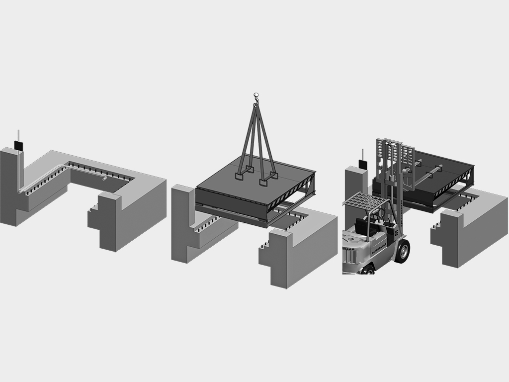 Платформа уравнительная с выдвижной аппарелью 3