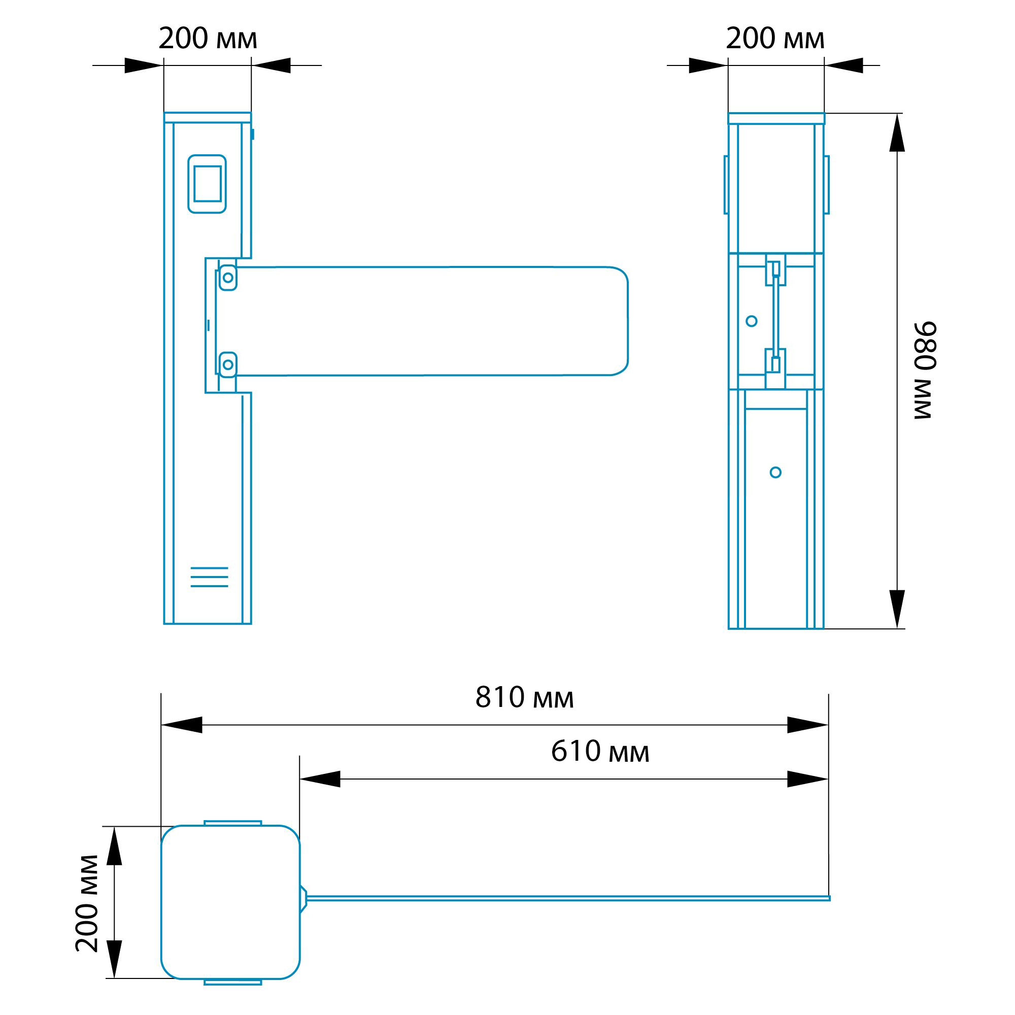 Автоматическая калитка БЛОКПОСТ КЛ 600 С 1 Автоматическая калитка БЛОКПОСТ КЛ 600 С 1