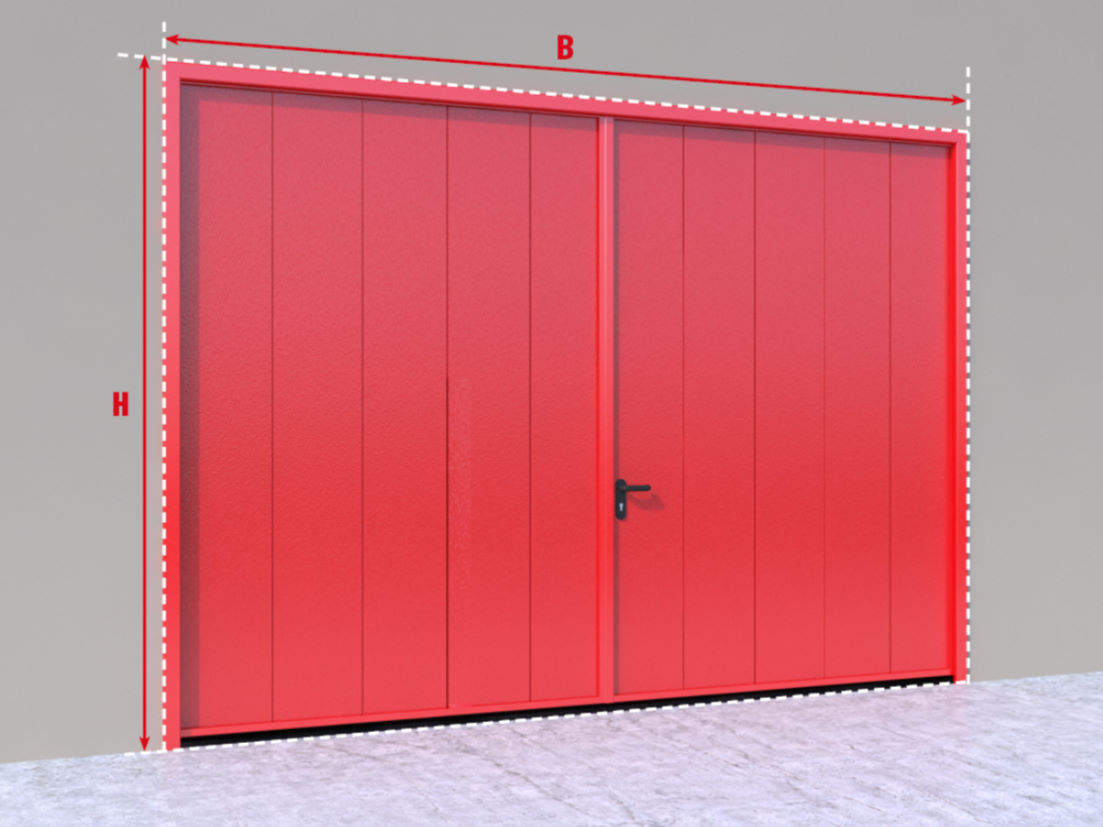 Распашные противопожарные ворота с классом огнестойкости EI90, EI120 8