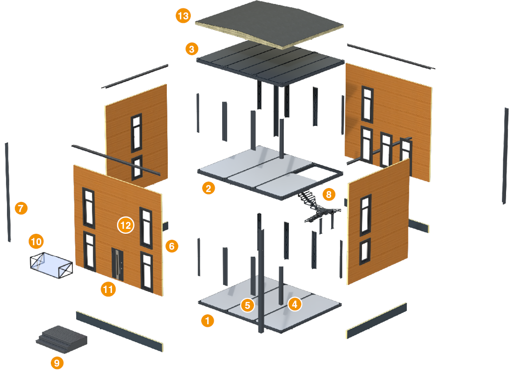 Модульный дом EFFECT LIGHT 88 1