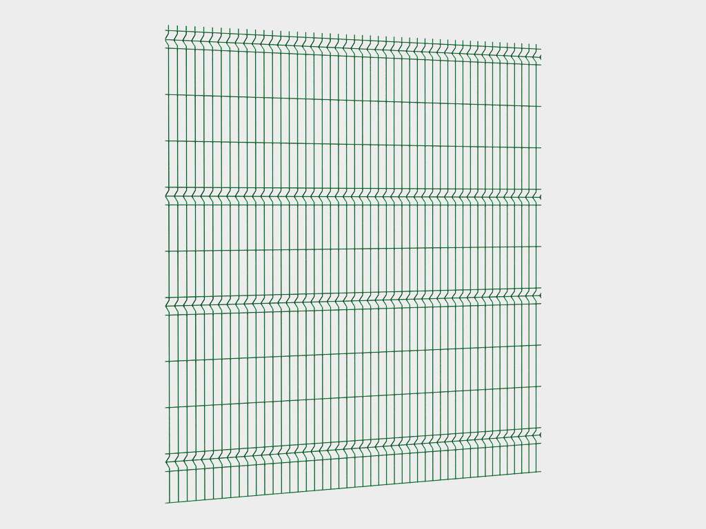 Забор из заборной секции «Оптима Лайт» и стального прутка 3,5 мм 11