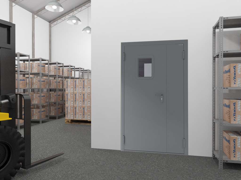 Технические двери двустворчатые 1