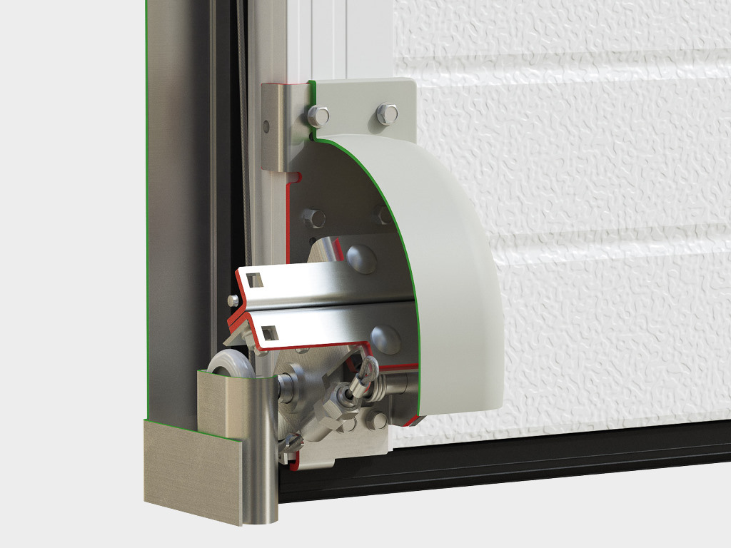 Ворота гаражные секционные с торсионным механизмом RSD02 26