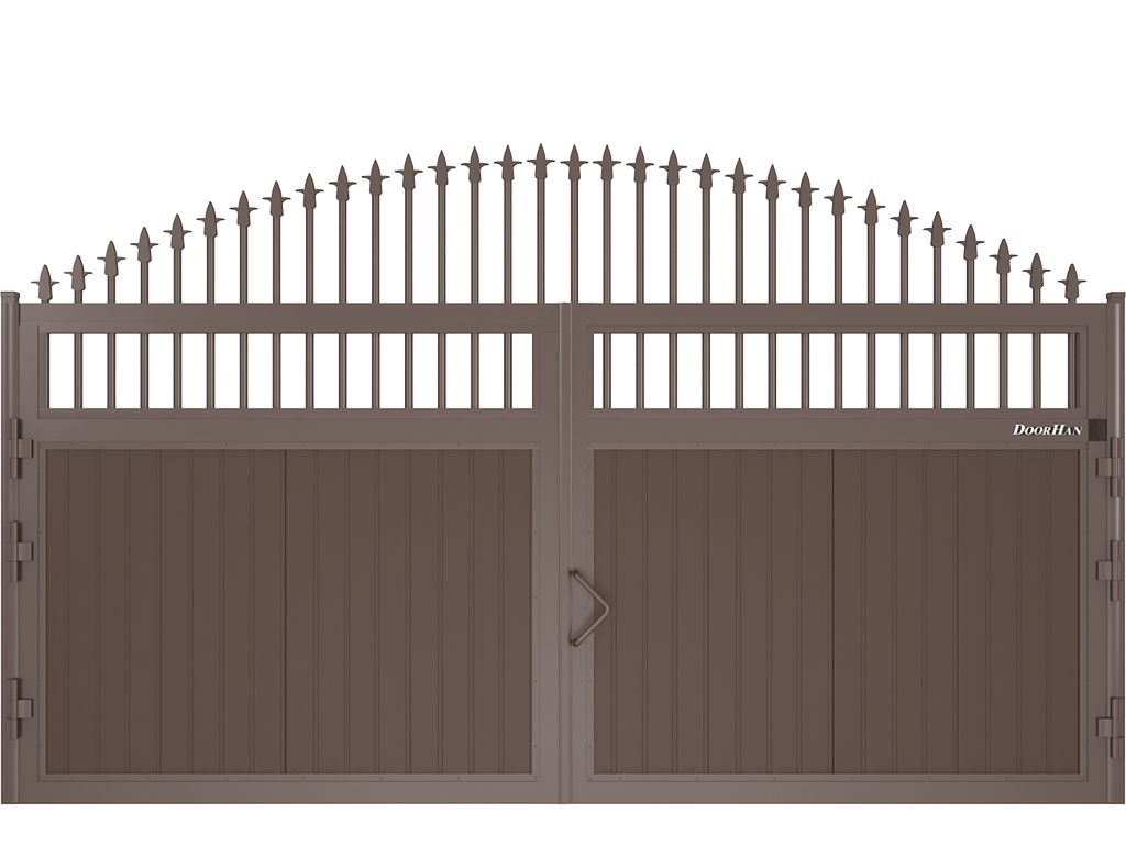 Распашные ворота из сендвич-панелей 12