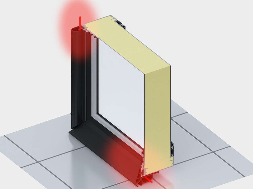 Холодильные откатные двери IsoDoor IDS1 для морозильных камер 33