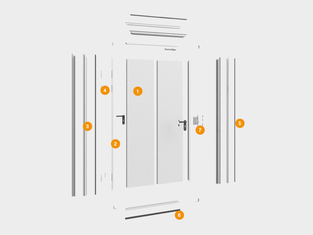 Холодильные одностворчатые двери для морозильных камер 1