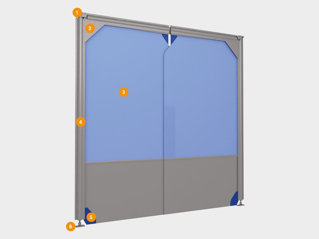 Маятниковые пленочные двери серия SSD 1