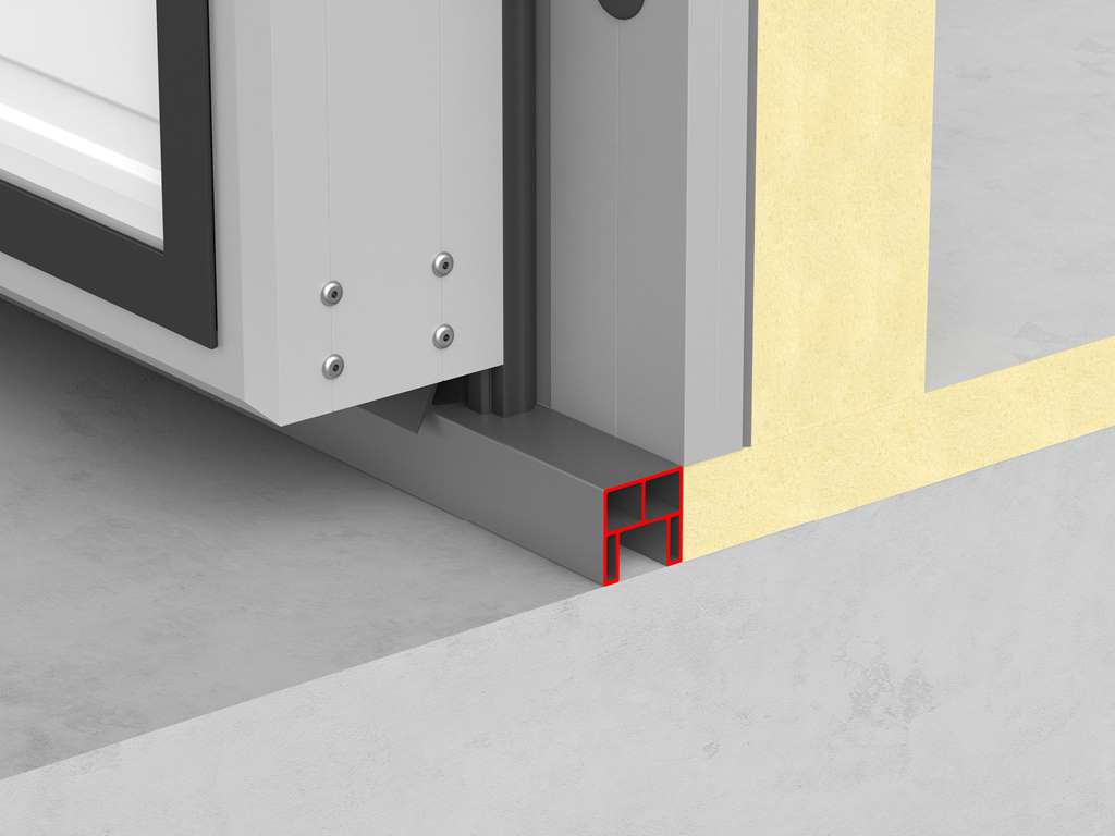 Холодильные двустворчатые распашные двери IsoDoor IDH2 для морозильных камер 33