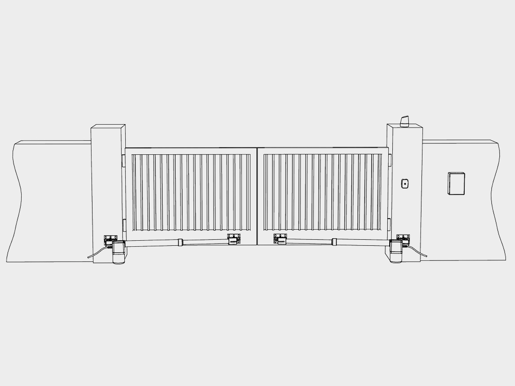 Привод линейный для распашных ворот SWING-24 2