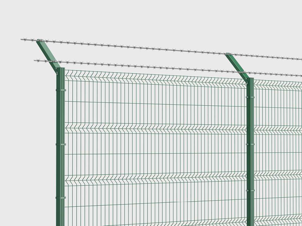 Забор из заборной секции «Оптима Лайт» и стального прутка 3,5 мм 17