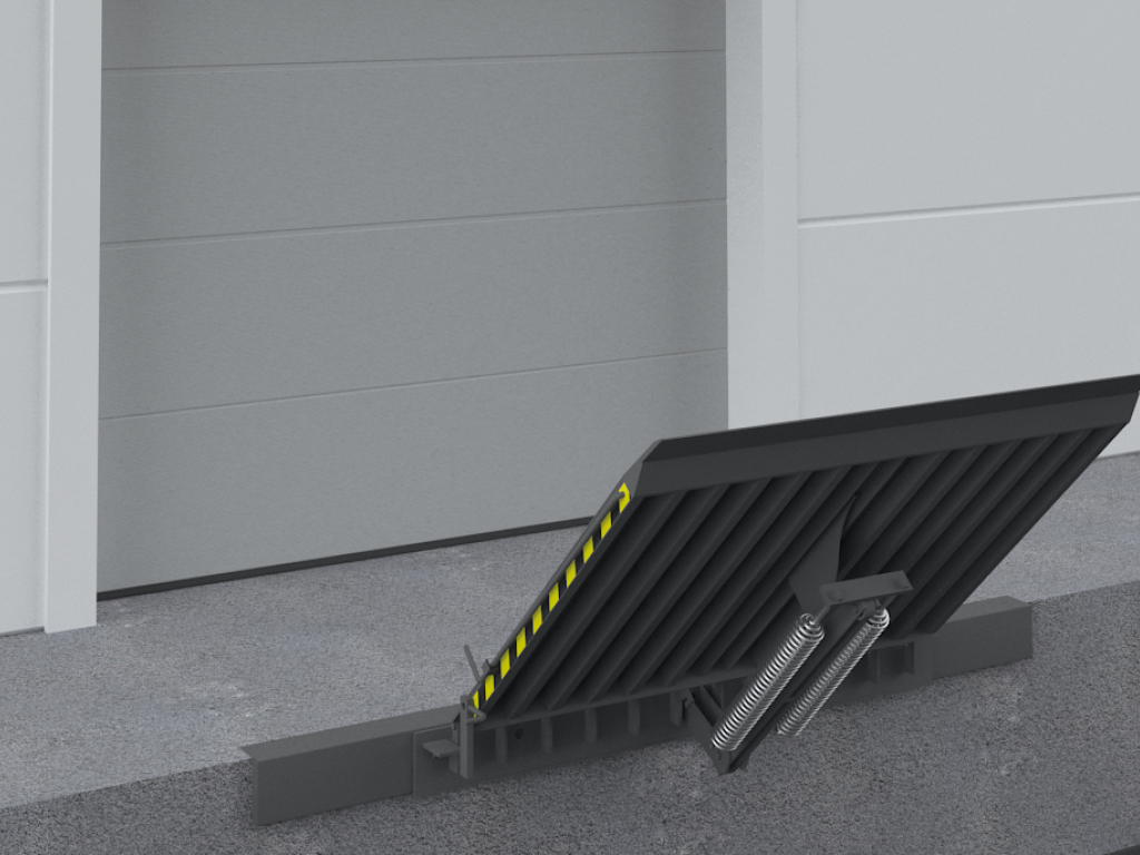 Откидной стационарный скользящий мост 3