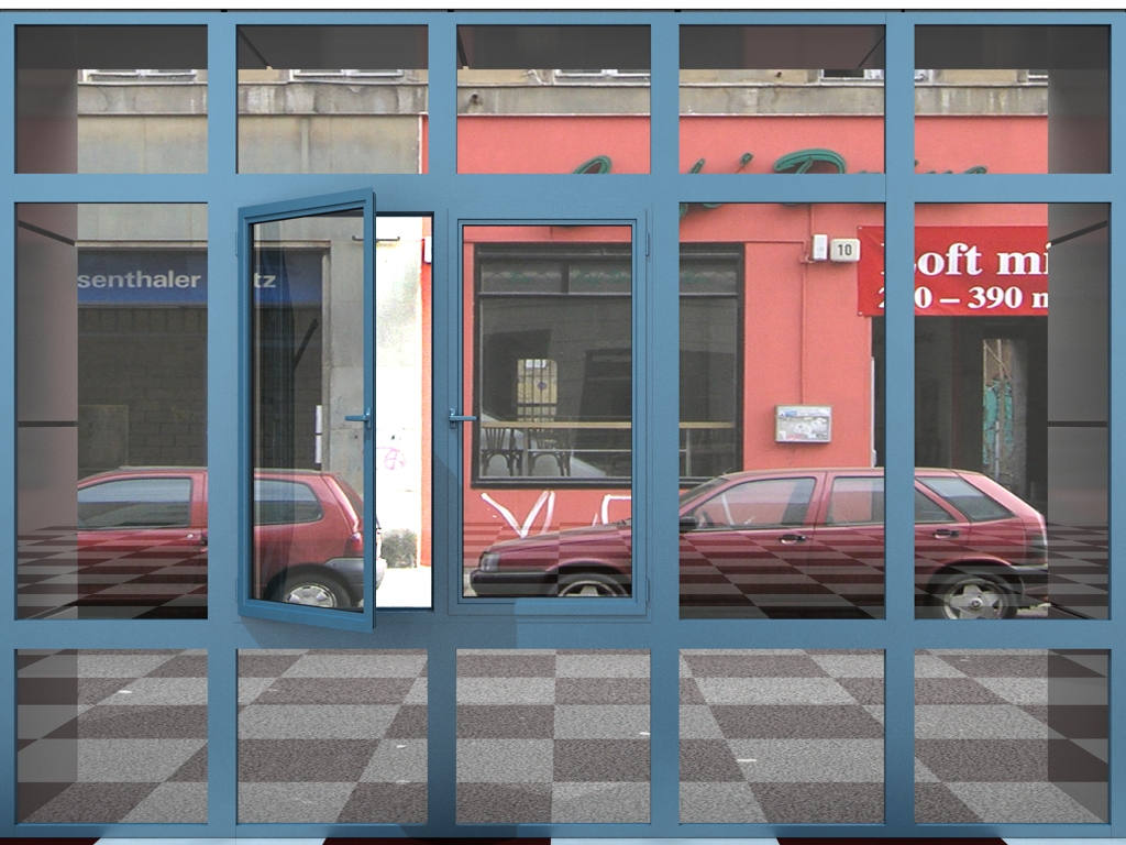 Оконно-дверная система без терморазрыва 4