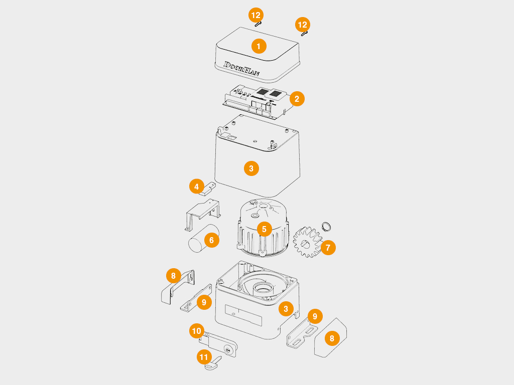 Привод Sliding-2100 Pro для откатных ворот 1 Привод Sliding-2100 Pro для откатных ворот 1