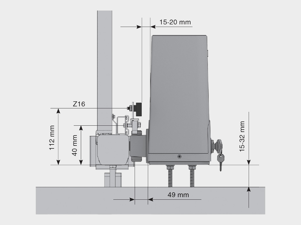 Привод Sliding-800 PRO для откатных ворот 4