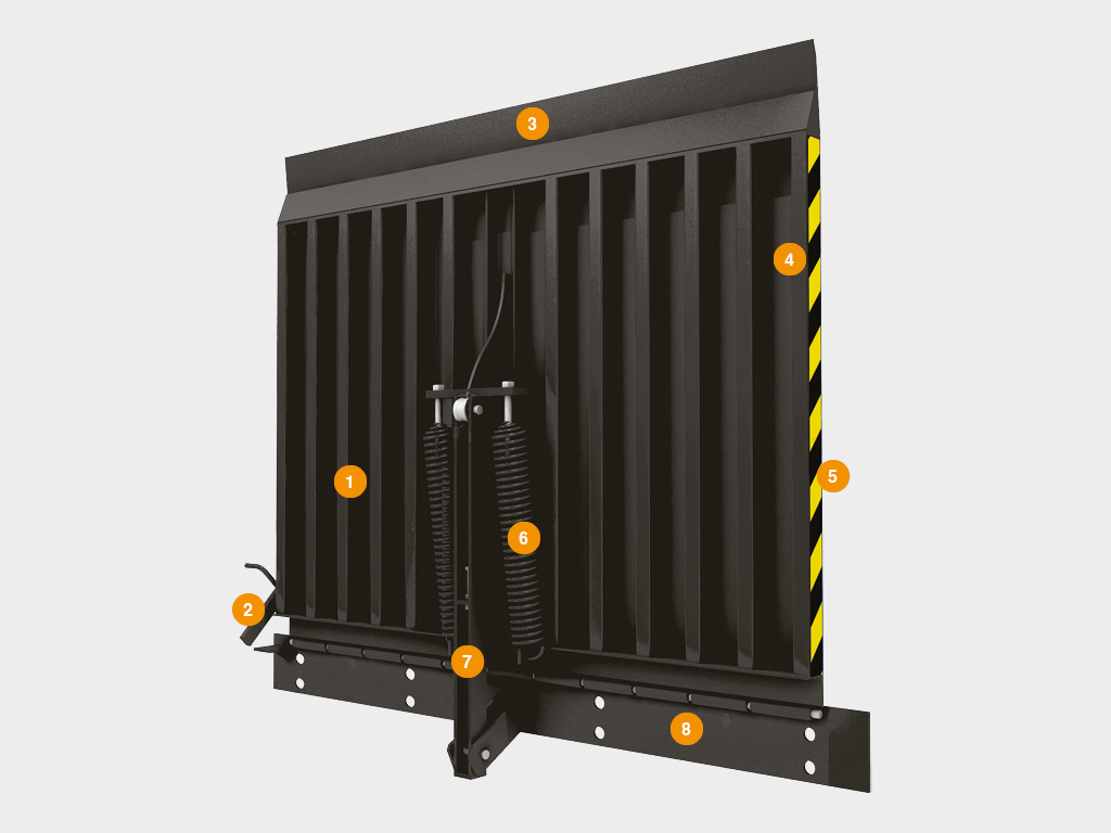 Откидной стационарный скользящий мост 1