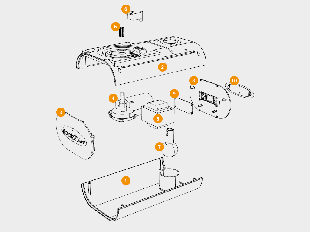 Привод для гаражных ворот Sectional-1200 Pro до 18 кв.м. 1