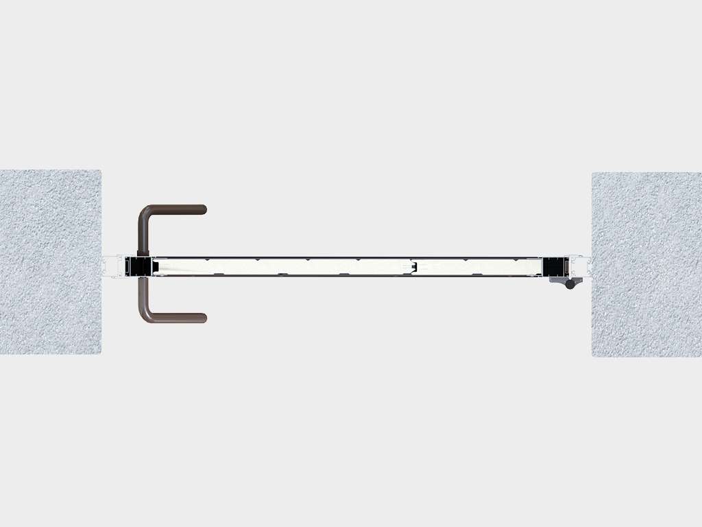 Калитка в алюминиевой раме с заполнением сендвич-панелями PSD-A 17