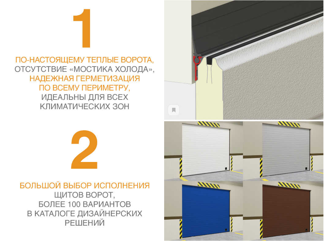 Промышленные секционные ворота ISD01 27