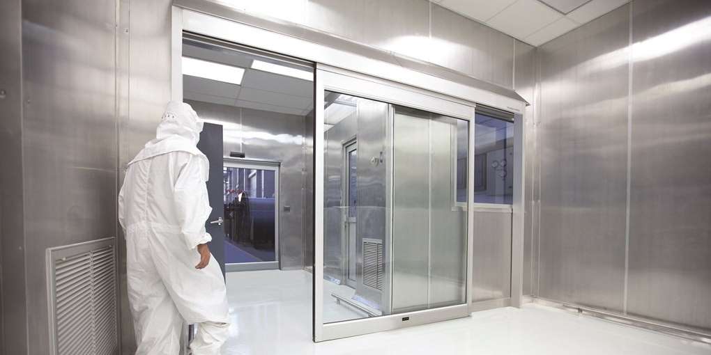 Автоматические двери раздвижные DH-DS35 с приводом AD-SP 9