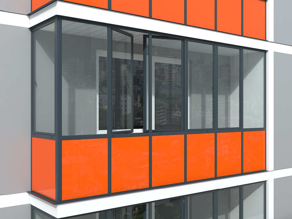 Остекление балконов, балконная система 5