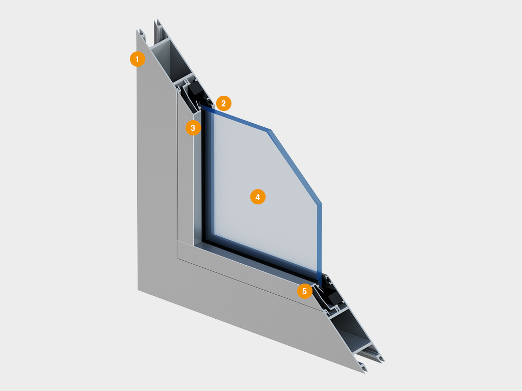 Комплект телескопической раздвижной двери (четыре подвижные лайтстворки и фрамуга) для привода AD-SP-TELESCOPE 4