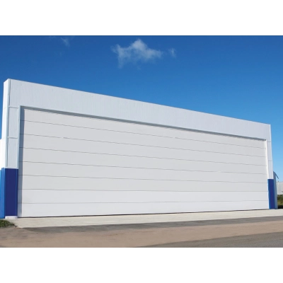 Ангарные ворота шторного типа моносекционные