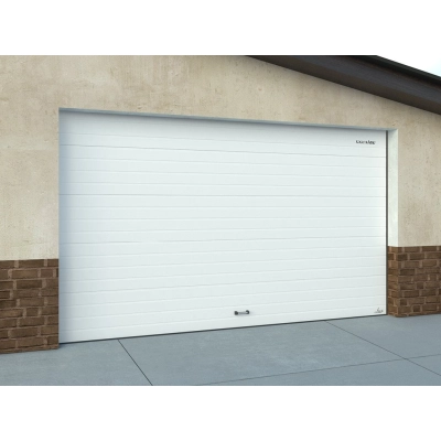 Ворота гаражные секционные  из алюминиевых панелей с пружинами растяжения RSD01LUX